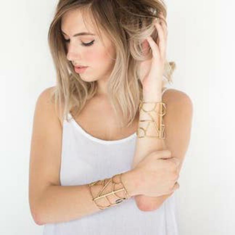 Nina Berenato Horizon Brass Cuff